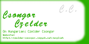csongor czelder business card